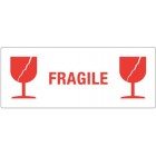 Waarschuwingsetiket Fragile 2x Glas